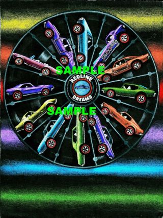 Hot Wheels Redlines Custom Charger 442 Olds Art Poster Print Matte Finish