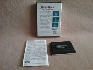 Vintage 1989 SEGA Master System Game King ' s Quest Complete Parker Brothers 2