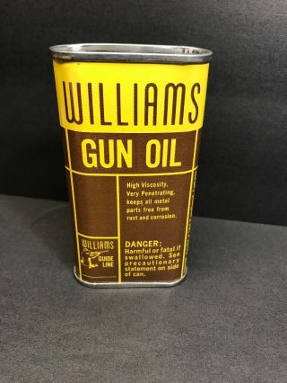 3 Vintage Williams Gun Oil Can Davison Michigan.  Can Collectors