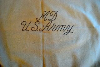 Us Army Medical Dept.  1944 Wwii Wool Blanket