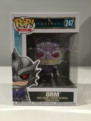 Autographed Orm Funko Pop Signed By Patrick Wilson Aquaman Movie’