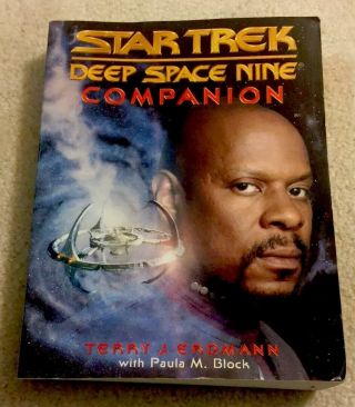 Star Trek Deep Space Nine Companion Sc Book By Terry J.  Erdmann,  Paula M.  Block