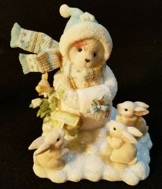 Cherished Teddies 104630 Jillynne Snowbear/bunnies 2002 Friends Like You.
