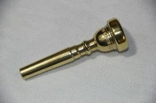 Vintage Vincent Bach Corp.  Mt Vernon NY Trumpet Mouthpiece 7C w/gold wash 2