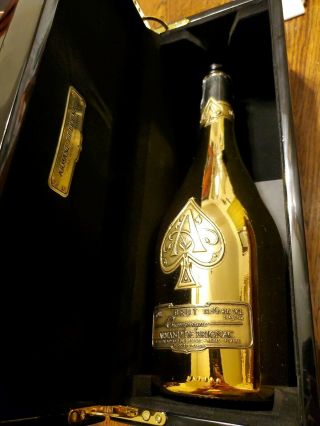 Ace Of Spades Armand De Brignac Champagne Empty Bottle Box Case Sleeve 750ml 