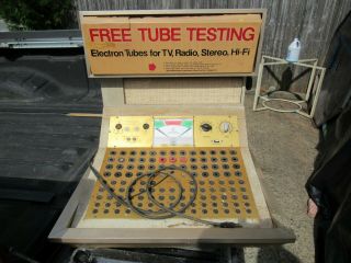 Vintage " Radio Shack " Seco Tube Tester Store Display / Pick - Up Only,