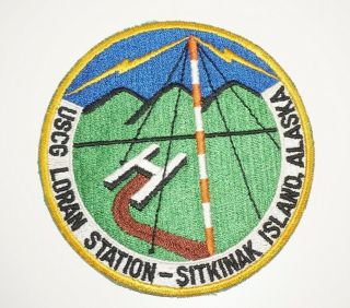 Uscg Loran Station Sitkinak Island Alaska Patch Vietnam Era Us Coast Guard C1468