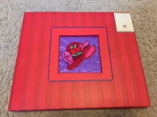 Red Hat Society 8.  5 " X 8.  5 " Scrapbook Album Post - Bound 40 Top Loading Pages