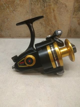 Vintage Penn 550ss Skirted Spool Spinning Reel High Speed 5.  1:1 Black And Gold