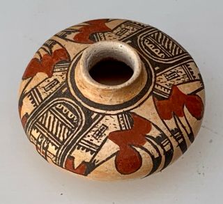 Vtg Extraordinary Miniature Pottery Laguna Pueblo Pot Vase Mexico Native Art