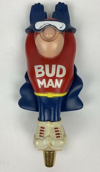 Bud Man Budweiser Beer Tap Handle Vintage (preowned; Light Wear; See Photos)
