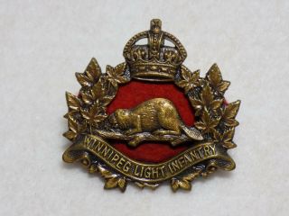 Wwii Canada Army Winnipeg Light Infantry Cap Badge