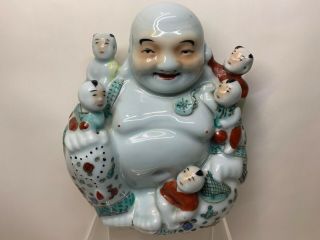 A Chinese Famille - Rose Porcelain Buddha