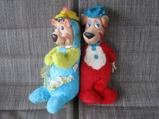 Vintage Knickerbocker Hanna Barbera Huckleberry Hound Cindy Bear Yogi Dolls