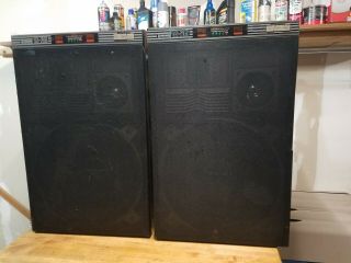 Pair Vintage Pioneer Cs - 705 4 Way Speaker System 15 " Electronicbass Drive