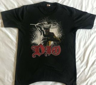 Dio Vintage T - Shirt - Holy Diver Uk Tour 1983 -