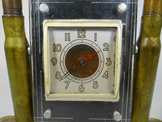 Vintage US Military Trench Art Shell Casing Clock 2