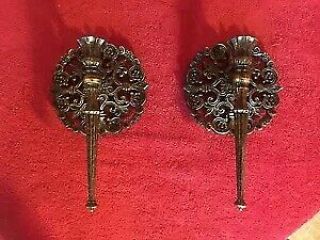 2 Vintage Homco Wall Sconce Candle Holders 4148 Pair Set