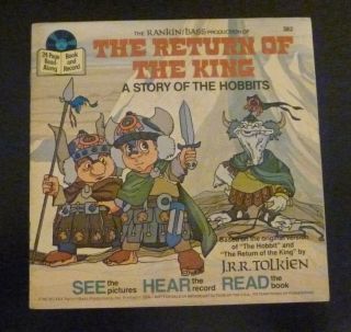 Vintage Lord Of The Rings Animated Movie Read - Along Book & Record (33 1/2 Rpm)