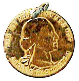 1789 George Washington Inaugural Brass Medal Badge 2