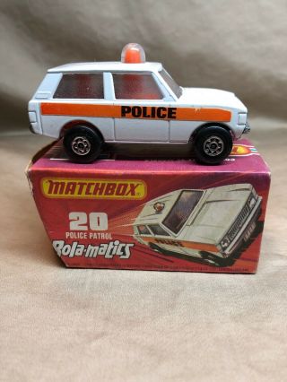Matchbox 20 Police Patrol Rola - Matics Lesney 1975 with Box 2