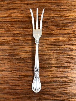 Gorham Chantilly Sterling Silver Flatware Lemon Fork.  3oz 4 3/8”