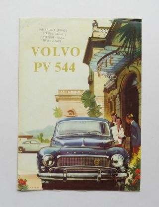 1959 Volvo Pv 544 Brochure Poster Vintage