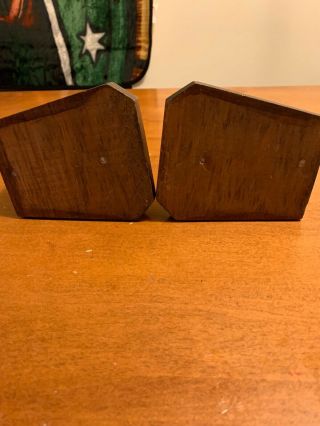 Vintage,  Unique Wooden Monk Bookends. 2