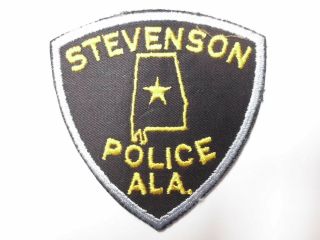 Old Vintage Stevenson Police Patch Al Alabama