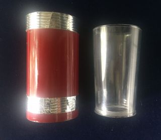 Vintage Magic Trick ‘say When’ Or Appearing Liquid Appear Red Metal Tube 70’s