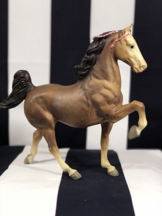 Breyer Traditional Horse Commander The Five Gaiter Brown 1960’s Signed C.  Hess