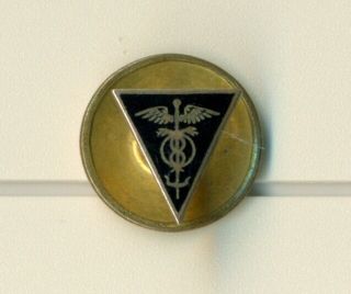Vintage Kappa Sigma Fraternity Gold Filled Pledge Screw Caduceus Pin - Wow