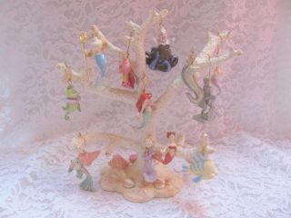 Lenox Disney Princess Ariel Little Mermaid Under The Sea Tree & 12 Ornaments