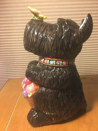 Mary Engelbreit 12 " Scottish Terrier Dog Cookie Jar 2000 Michel & Company