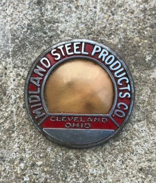 Vintage Midland Steel Products Co.  Employee I.  D.  Badge Pin Cleveland Ohio