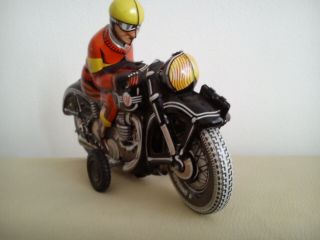 Old Tin Toy Motorcycle Wg - Tippco 60 
