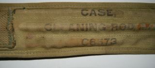 VTG Orig US Army Military Issue WWII M1 Carbine Rifle Cleaning Kit.  30 Caliber 3