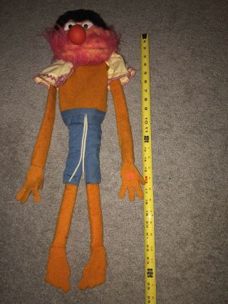 Vintage 1976 - 1978 Fisher Price Toy Jim Henson Muppet Animal 24 " Hand Puppet Doll