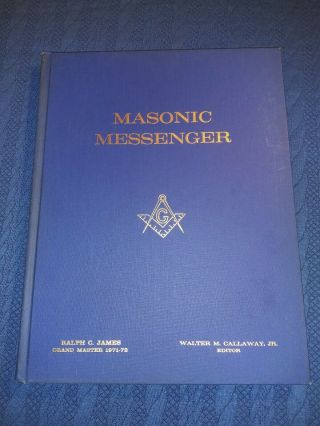 Vintage Georgia Masonic Messenger Book Of Newsletters From The Year 1971