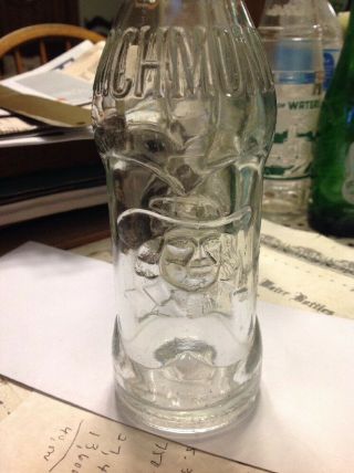 Richmond Indiana Coca Cola Bottle Quaker Embossed Great Shape Deco Soda