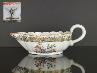 An 18th Century Chinese Porcelain Sauce Boat With Double Headed Eagle
