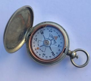 Vintage Ceebynite Compass Short & Mason 1915 Pocket Watch Style Swiss Made.