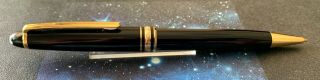 Montblanc MeisterstÜck 0.  7mm Mechanical Pencil 165 Gold And Black Resin