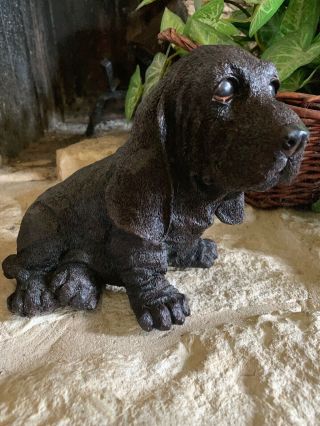Vintage Bassett Hound Sculpture Dog Lover Hg14
