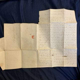 Feb 1849 Campbell Family Letter Virginia African American Suspect Jail Burning