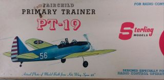 Vintage Pristine Sterling Models - Fairchild Primary Trainer Pt - 19 Rc Kit Fs - 5