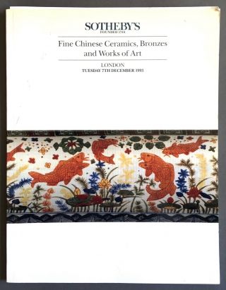 Six Chinese Art Catalogs 1993,  Sotheby’s And Christie’s