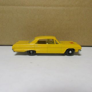 Old Diecast Lesney Matchbox 20 Chevrolet Impala Taxi With Driver 1965 England