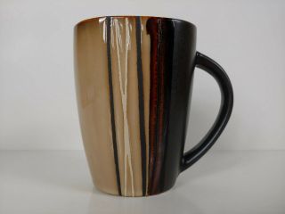 Better Homes & Gardens Bazaar Tan Brown Stripes Stoneware Mug Cup - 10 Available