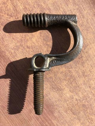 Solid Beardsley Patent Antique Cast Iron Insulator Bracket